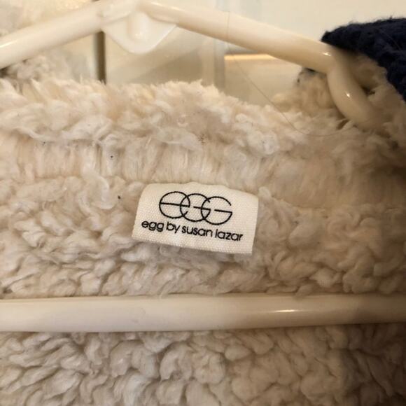 Egg by Susan Lazar Sherpa Navy Jacket - Picture 3 of 8